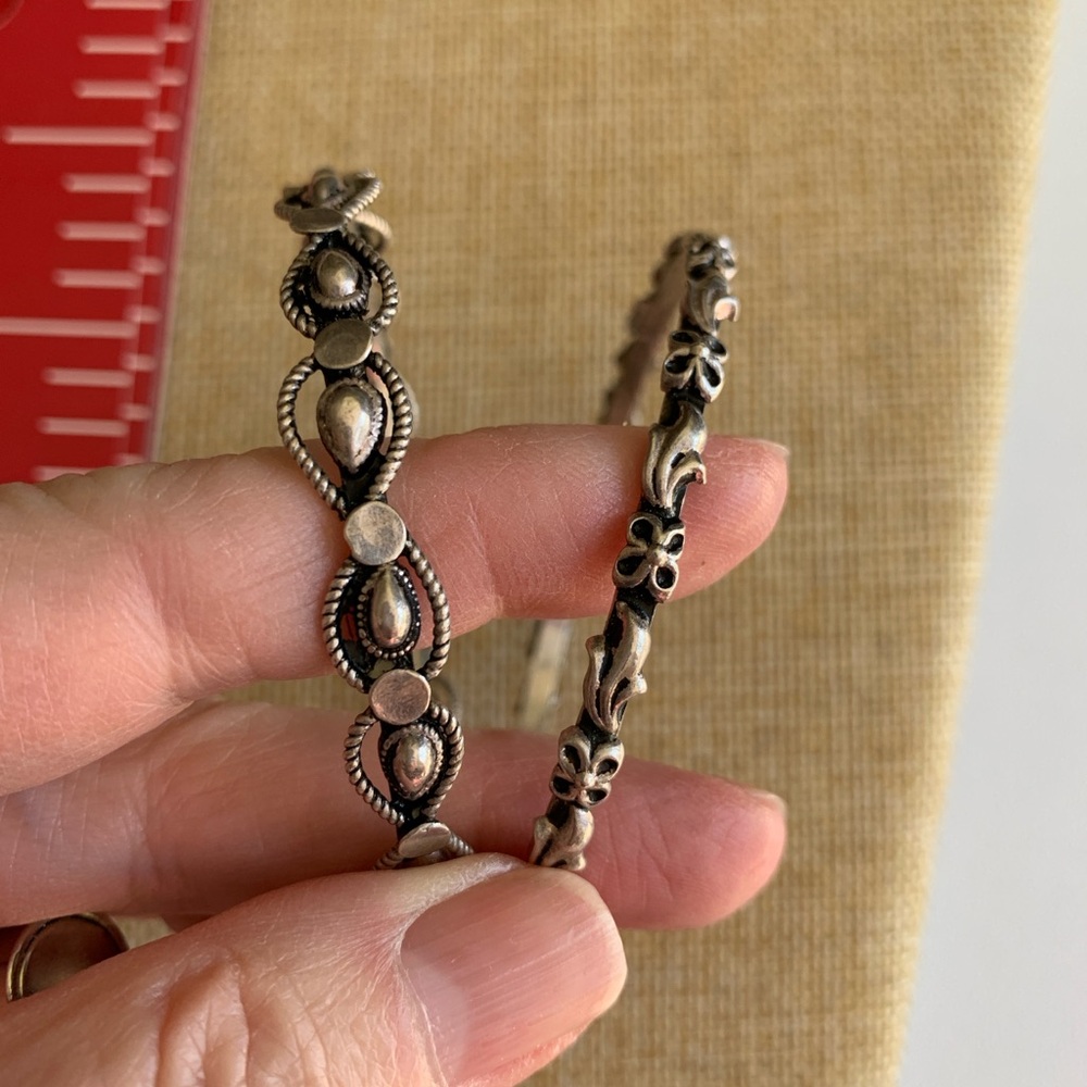 Two unique sterling plated bangles. - Picture 3 of 5